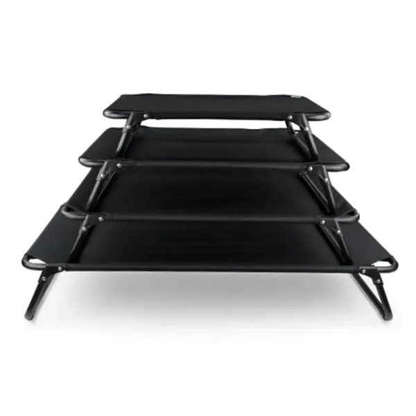 Opph&oslash;yet hundeseng (Kennelseng) i svart, Ibanez. Stor